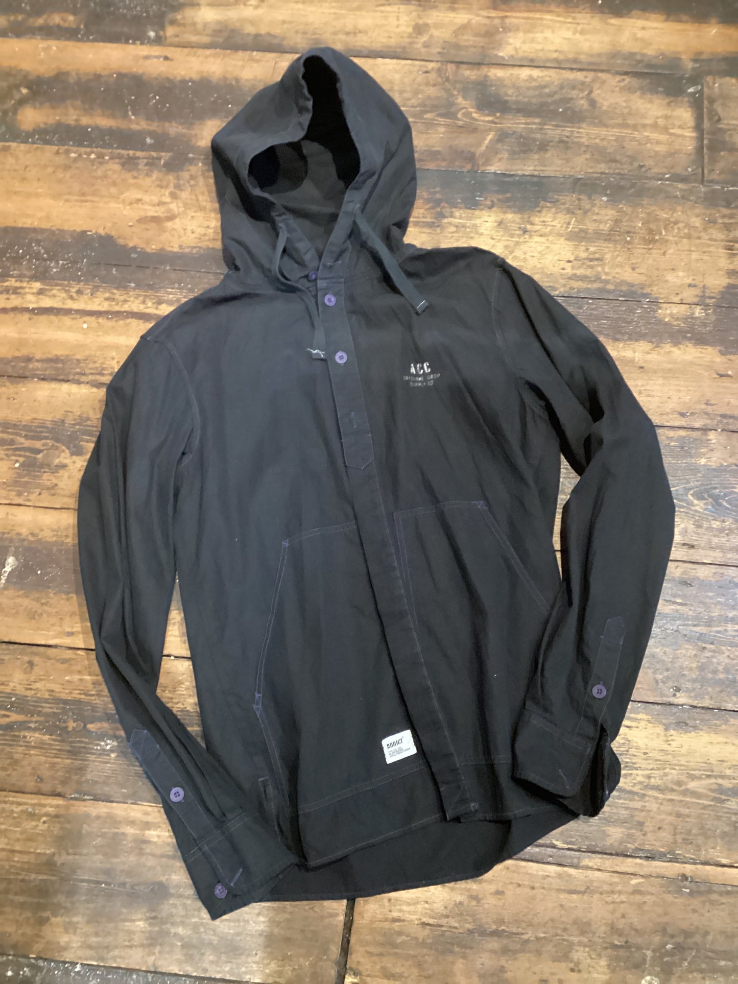 addict jacket black size Large