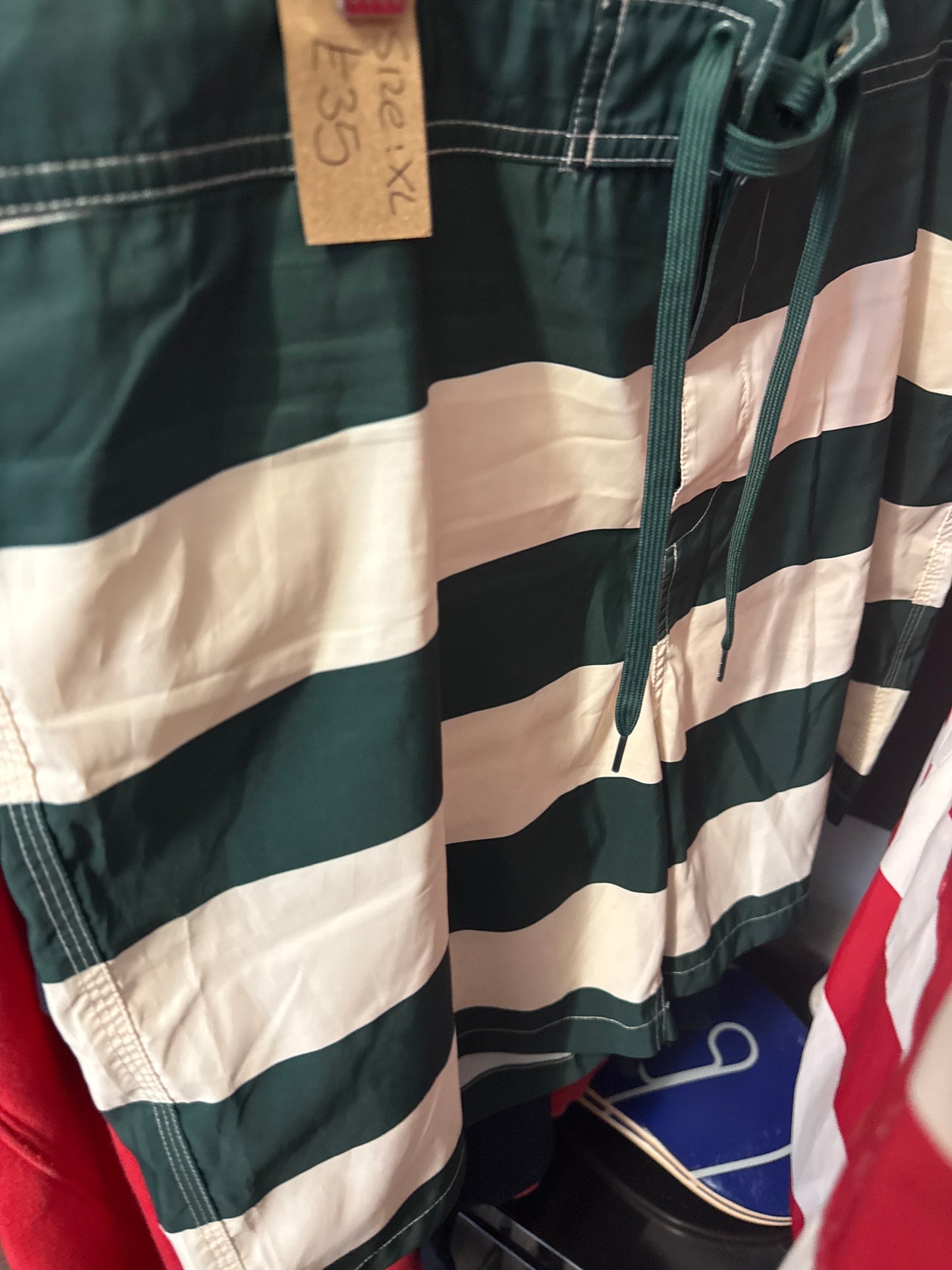 Carhartt Green/white swim short size XL