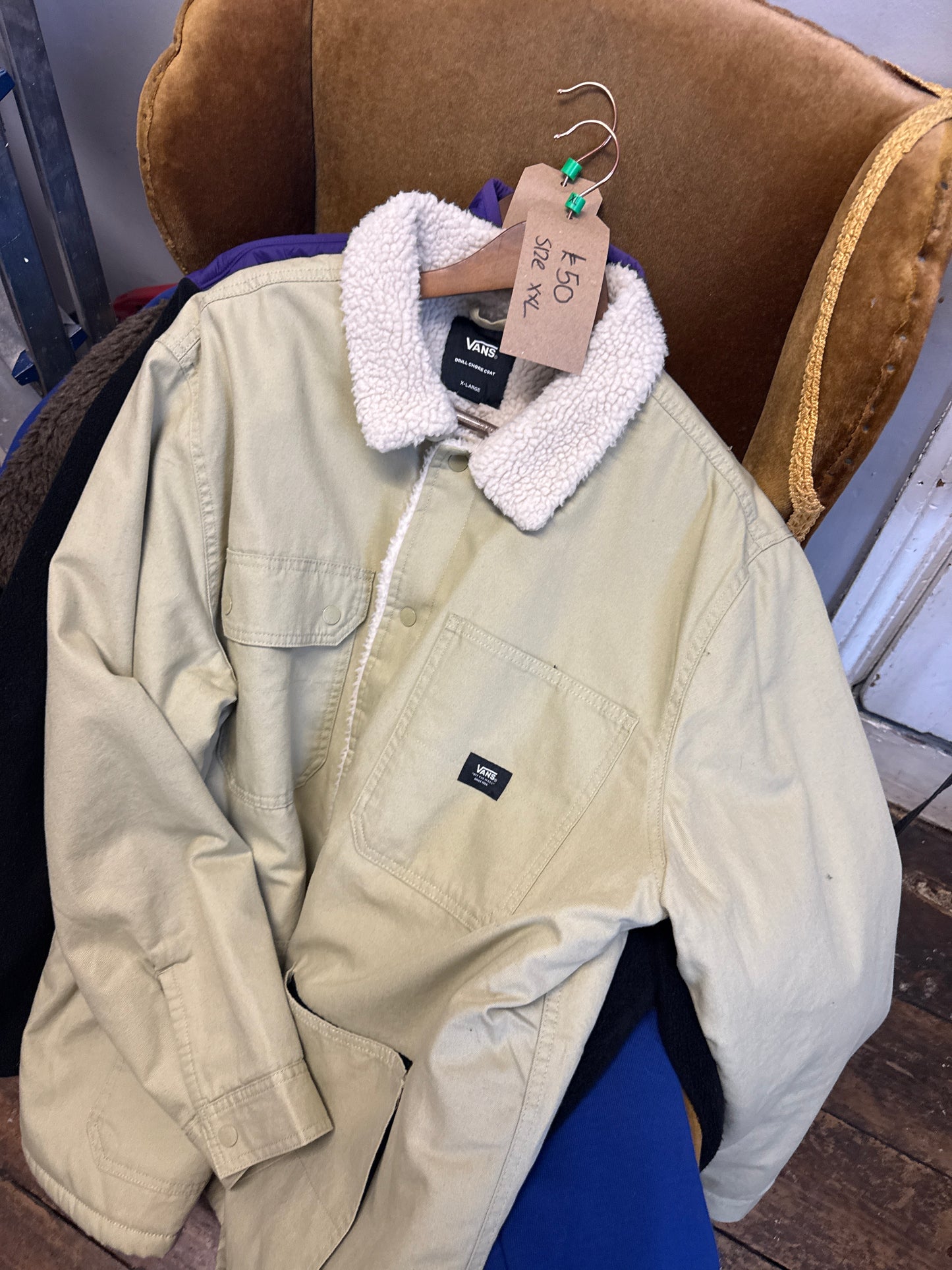 Vans fleece lined jacket Size XXL
