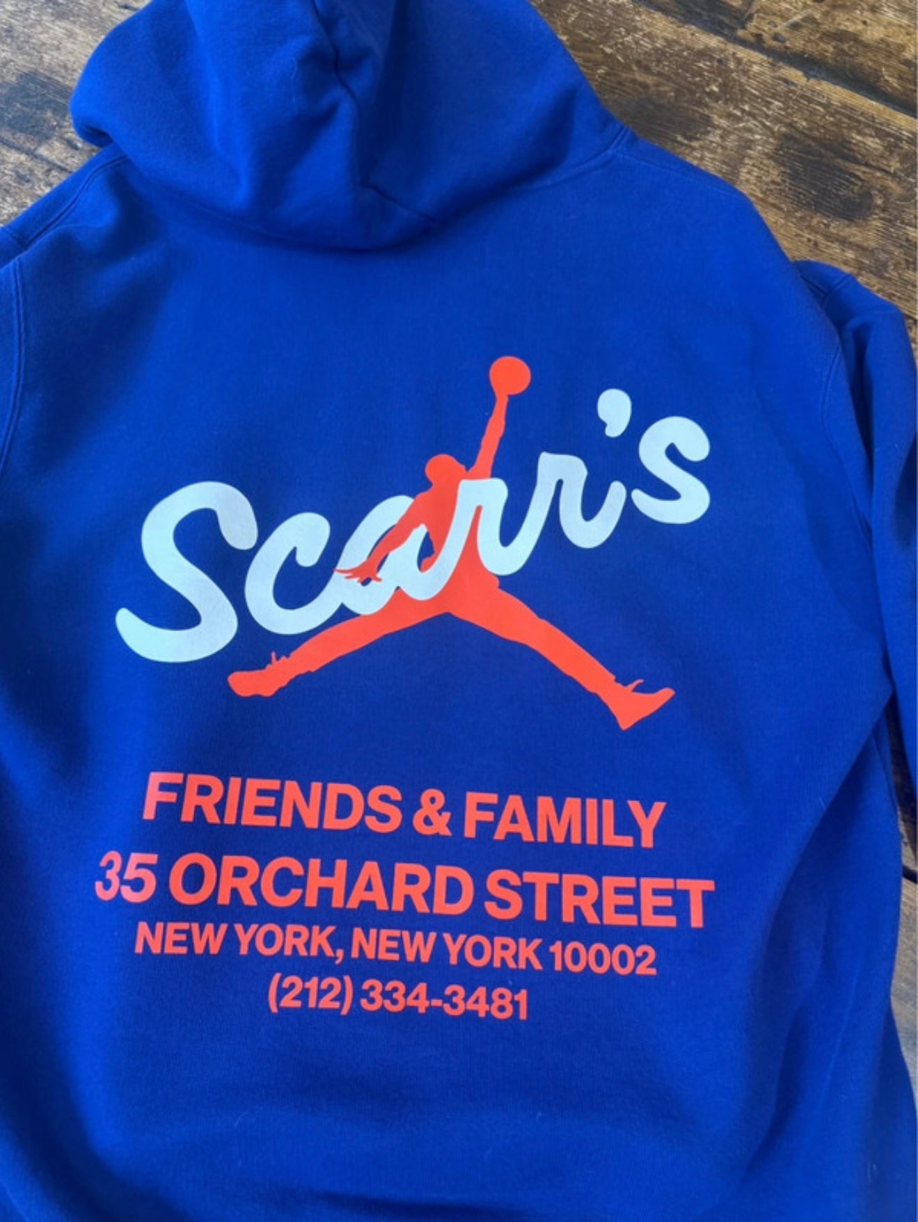 Jordan X Scarrs Pizza Hoodie Size M