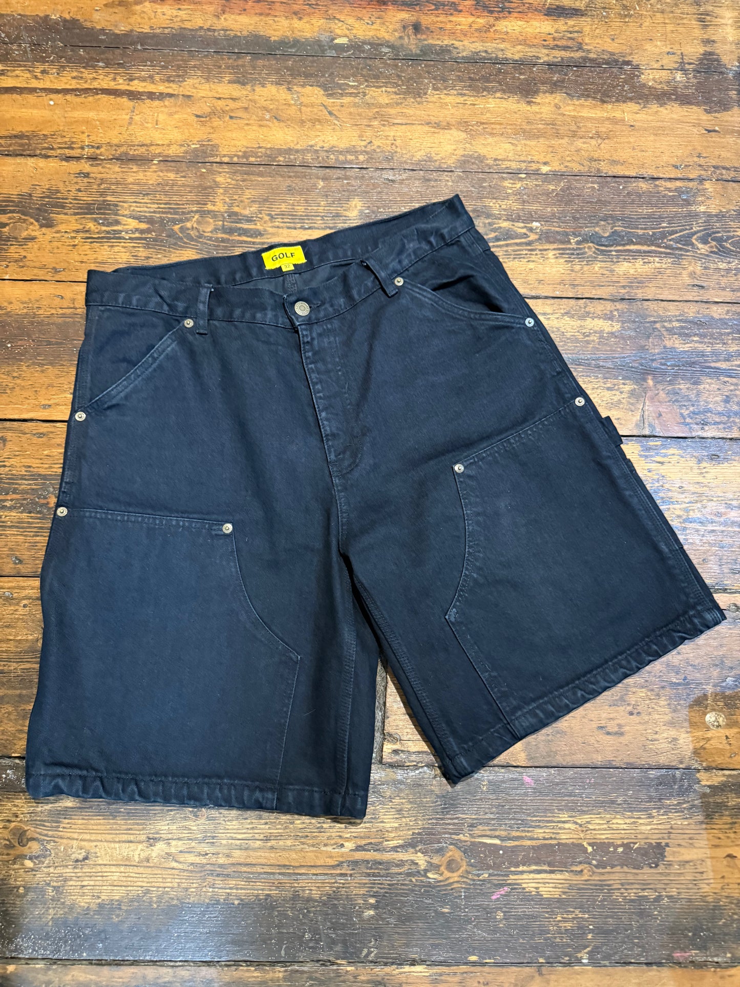 Golf Wang Black Jean Shorts Size 32