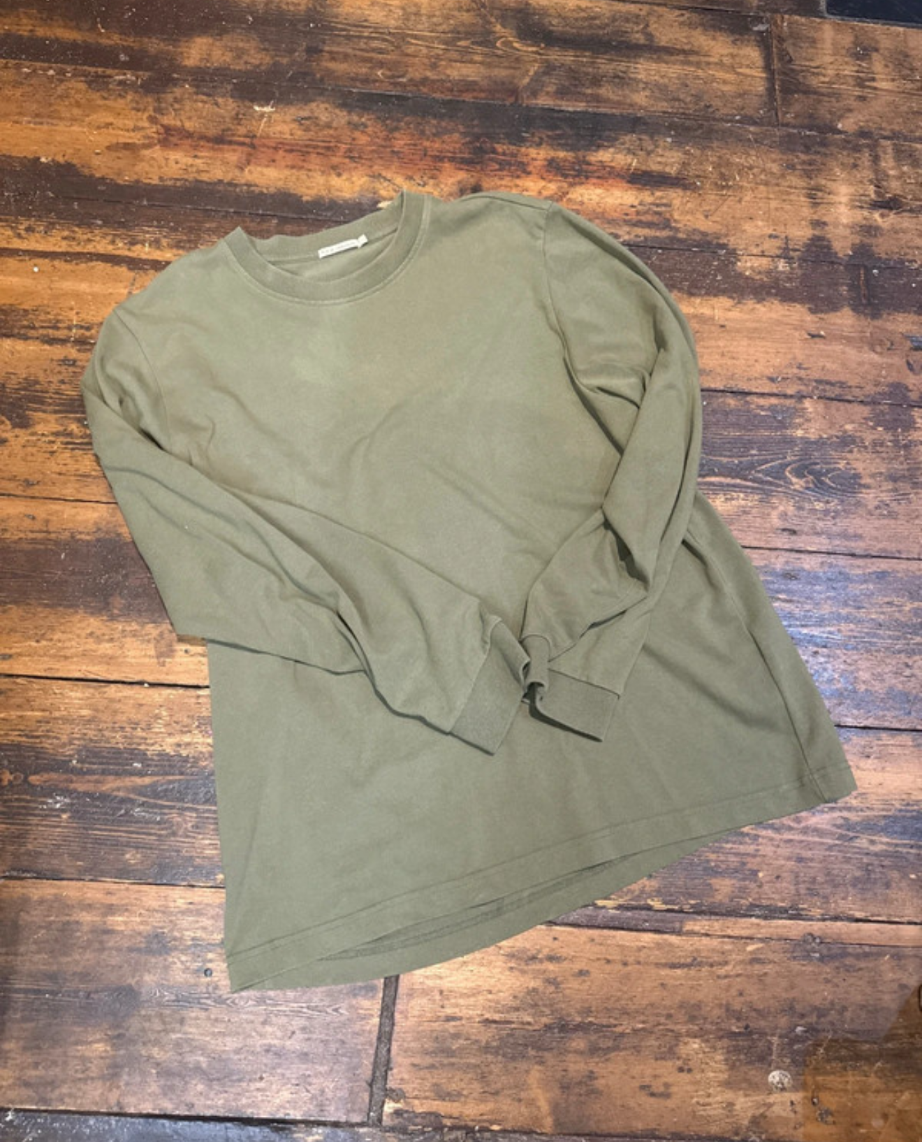 Nudie Green Long Sleeve Top Size L