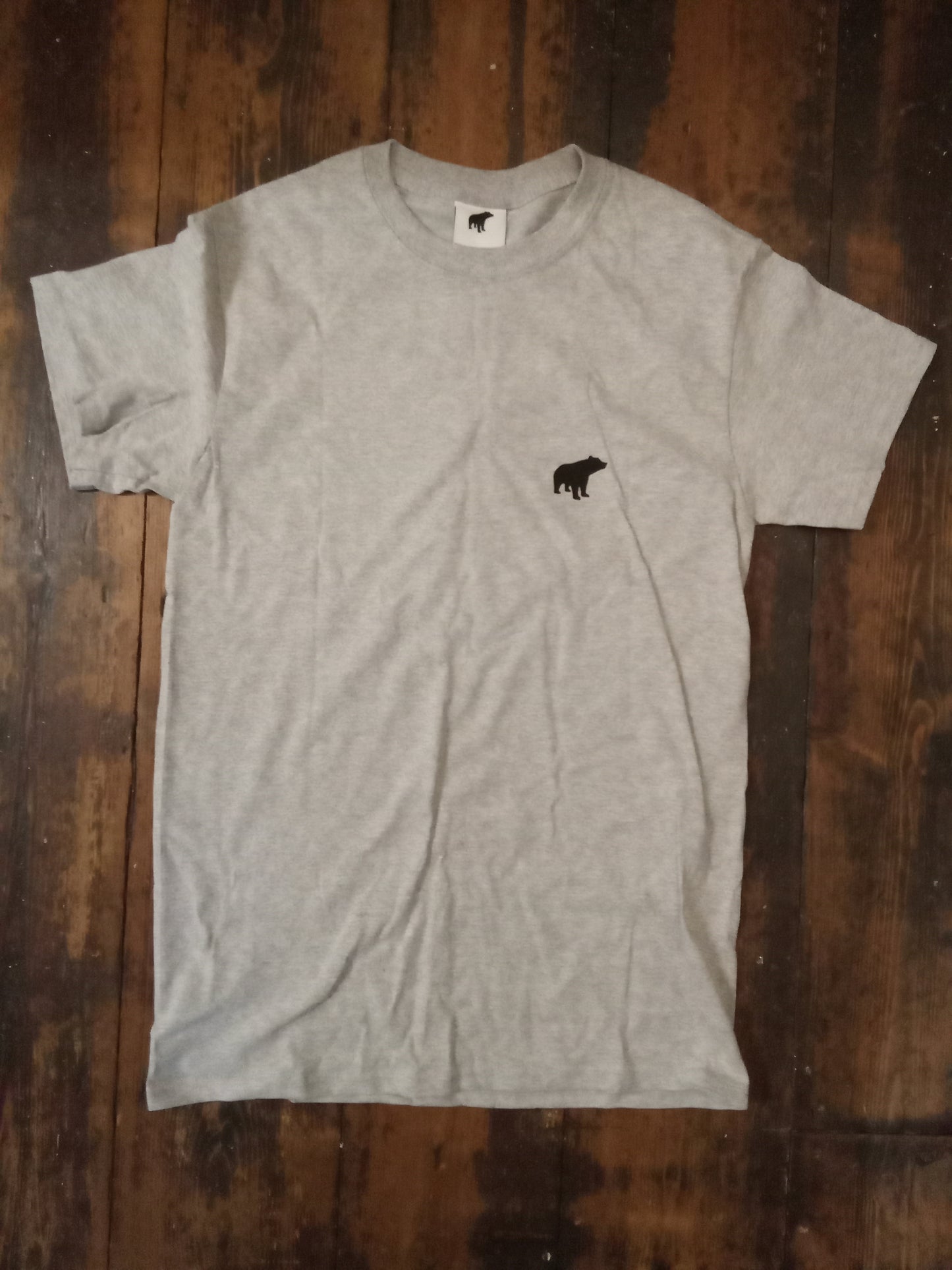 Plain Bear Grey Tee Size M